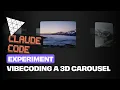 Vibe Code a 3D Carousel with Claude Code Three js