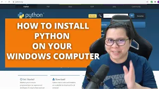1 How to Install Python 3 x on your Windows Computer Tagalog FREE Python Tutorials for Beginners