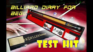 KONLLEN CARBON FIBER CUE REVIEW AND TEST HIT PART 1