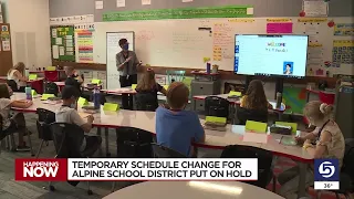Alpine District pauses decision to temporarily shorten school days