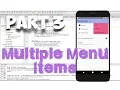 Add Custom Menu Items to ActionBar with Settings MENU Toolbar - Android Studio Tutorial Part 3
