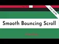 Smooth bouncing scrolling smooth scrolling JavaScript