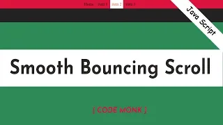 Smooth bouncing scrolling smooth scrolling JavaScript