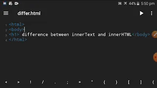 InnerText and innerHTML difference in JavaScript