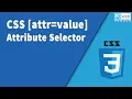 CSS attr value selector