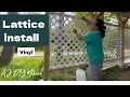 Installing VINYL Lattice for the Carport DIY Lattice install yourself