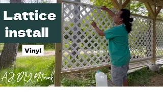 Installing VINYL Lattice for the Carport DIY Lattice install yourself
