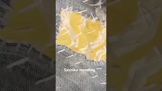 #sashiko #sewing #mending #handsewing #sewinghacks #sewingmachine #jeans #repairing #handmade