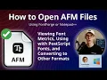 AFM Files What Are Adobe Font Metrics Files