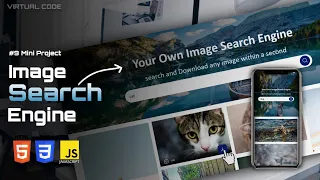 Build Image Search Engine Using HTML CSS JS Mini Project