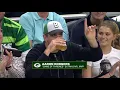 Mallory Edens trolls Drake while David Bakhtiari and Aaron Rodgers do beer chugs