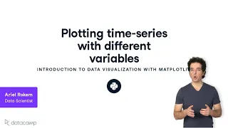 Plotting Time Series with Different Variables Matplotlib