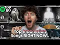 Lagu Menanggapi tangga lagu Indonesia! (Spotify TOP 50 - Indonesia)