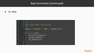 Python Clean Coding Comments VS Code packtpub com