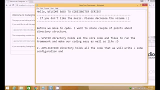Creating First Controller in Codeigniter 3 - Tutorial 2