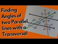 Finding Angles of two Parallel lines with a Transversal