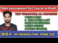 CSS Tutorial CSS Text Formattiing Text-align All Properties CSS Web Development Tutorials