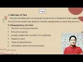 Inference Fact and Opinion
