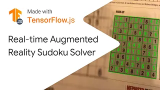 Real-time AR Sudoku solver - Made with TensorFlow js
