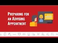 Preparing for an Advising Appointment