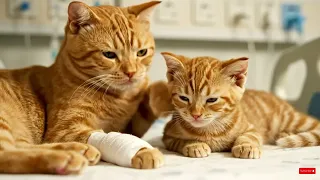 Vid dài Mèo mẹ bị thương và lần đầu đi bán cam của mèo con