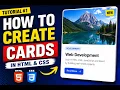 How to Create a Modern Card Using HTML CSS Beginner Tutorial 2026