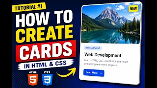 How to Create a Modern Card Using HTML CSS Beginner Tutorial 2026