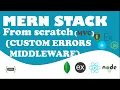 Error handling express - mongodb express react node js PART 12