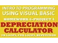 6-pp4 VB net Depreciation Calculator using For Loops