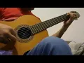 Mare playing guitar cover Antonio Banderas Desperado like an amateur