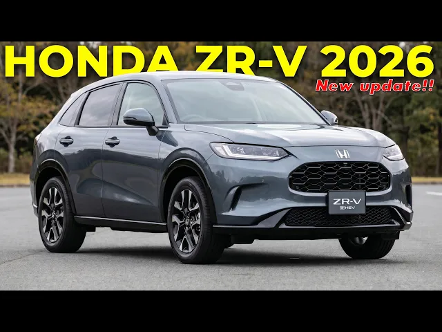2026 Honda ZR-V Debuts: New Rugged Cross Touring Edition Leads Hybrid-Only Facelift