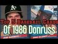Top 5 Baseball Cards of 1986 Donruss