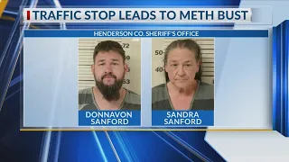 More than 300 grams of meth recovered in Henderson County traffic stop 2 arrested