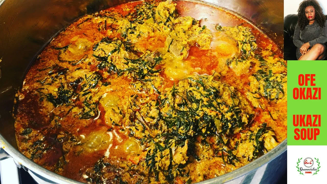  OFE OKAZI Recipe: FINGER LICKING NIGERIAN Egusi SOUP WITH Okazi(UKAZI)