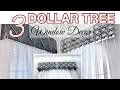 3 UNIQUE DOLLAR TREE Window DIY Ideas To Try Out DIY Window Valance With Table runners