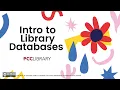 Intro to Library Databases