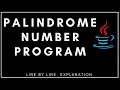 PALINDROME NUMBER PROGRAM IN JAVA - Line by Line Explanation Class IX X XI ICSE ISC CBSE