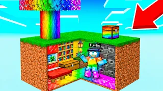 BUNKER OP SECRETO Dentro de SkyBlock en Minecraft!