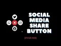 Social media share button using html5 and css3