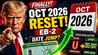 FINALLY October 2026 Green Card Reset Coming EB-2 India Priority Date Predictions