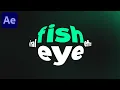Viral Fish Eye Text Effect in After Effects - After Effects Tutorial No Plugins