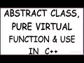 PURE VIRTUAL FUNCTION AND ABSTRACT CLASS IN C HINDI