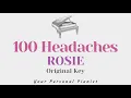 100 headaches - Rosie (Piano Karaoke) - Instrumental Cover with Lyrics