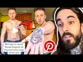 Rene ZZ reacts to the man who got all the tattoos from Pinterest at once