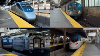 NJ PATH Trains Newark-Penn Station Late AM Rush Hour Action 2026