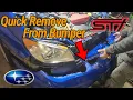 DIY How to Remove Bumper 2005-07 Subaru Hawkeye Impreza Sti