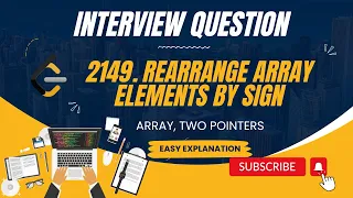 2149 Rearrange Array Elements by Sign 2 Pointers Brute Optimal Leetcode