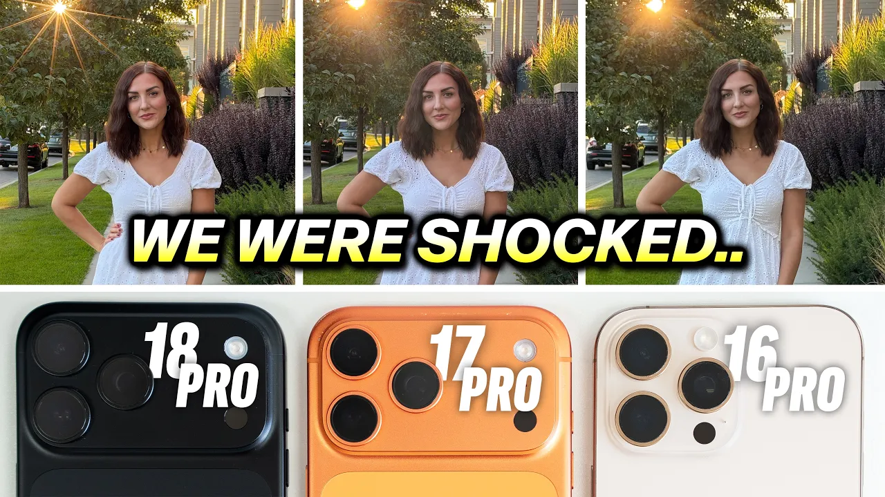 18 Pro vs 17 Pro vs 16 Pro - ULTIMATE Camera Test: video thumbnail