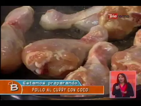 Pollo al curry con coco