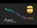 Animated Text Trail Effects using CSS Javascript